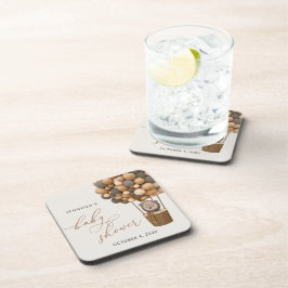 Posavasos Oso, globos pardos, globo de aire caliente, Baby S