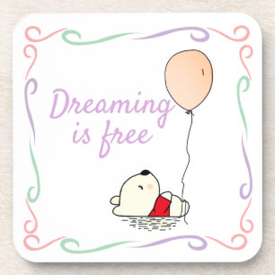 Posavasos Oso libre de sueños con globos