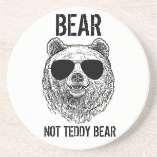 Posavasos OSO personalizado NO OSO TEDDY Hombres regalo grac