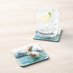 Posavasos Osos polares Monstruo plástico duro