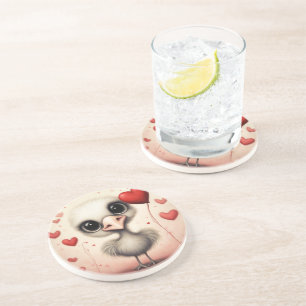 Posavasos Ostrich Amor 1