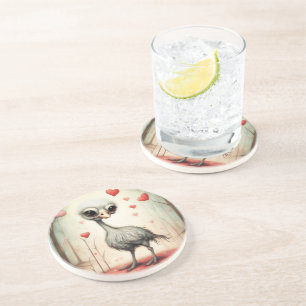 Posavasos Ostrich Amor 2