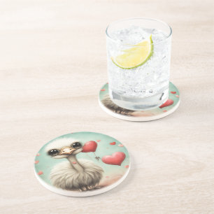 Posavasos Ostrich Amor 3
