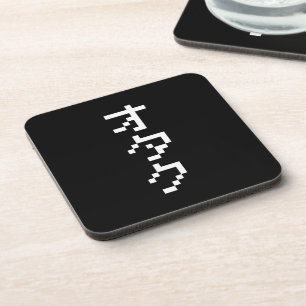 Posavasos OTAKU 8 bits Pixel japonés Katakana vertical