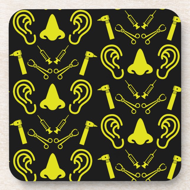 Posavasos Otolaringología Otorhinolaringólogo (Frente)