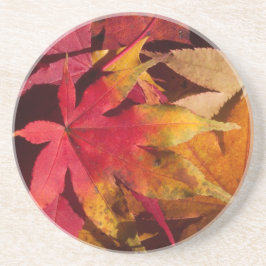 Posavasos Otoño Cae Naranja Y Oro