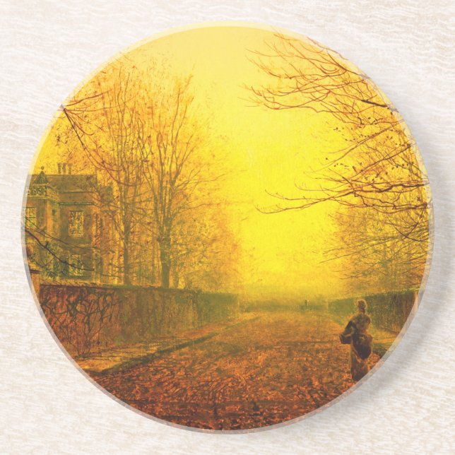 Posavasos Otoño Dorado John Atkinson Grimshaw (Frente)