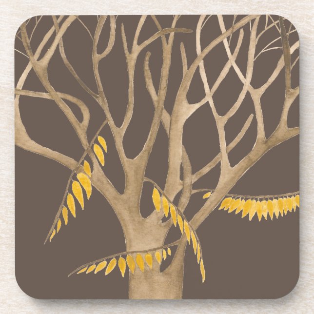 Posavasos Otoño tardío en un set de montaña rusa (Frente)