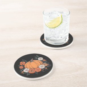 Posavasos Otoño Vintage Calabaza Acción de Gracias