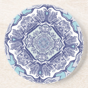 Posavasos Otro diseño inspirado en la china azul Tile cerámi