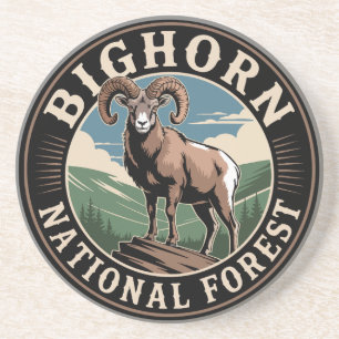 Posavasos Oveja Bighorn de la Selva Nacional Bighorn