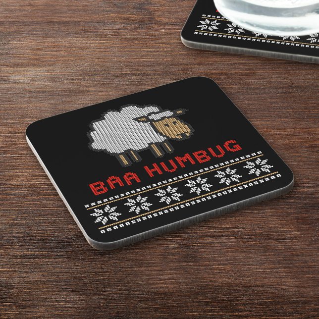 Posavasos Oveja de Navidad Baa Humbug (Subido por el creador)