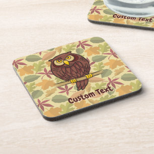 Posavasos Owl Personalizado Coaster