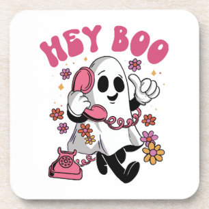 Posavasos Oye Boo - Fantasma Groovy de Halloween