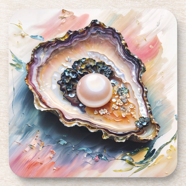 Posavasos Oyster con Pearl Bella Artes (Frente)