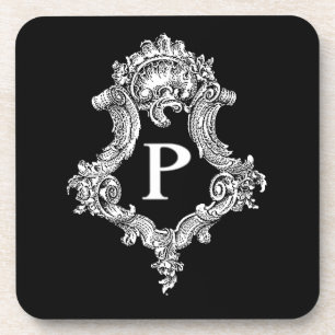 Posavasos P Monograma inicial