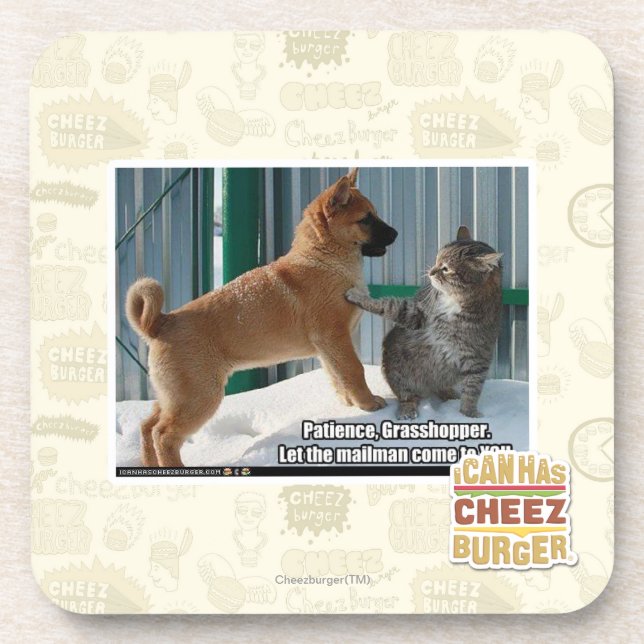 Posavasos Paciencia, saltamontes (Frente)