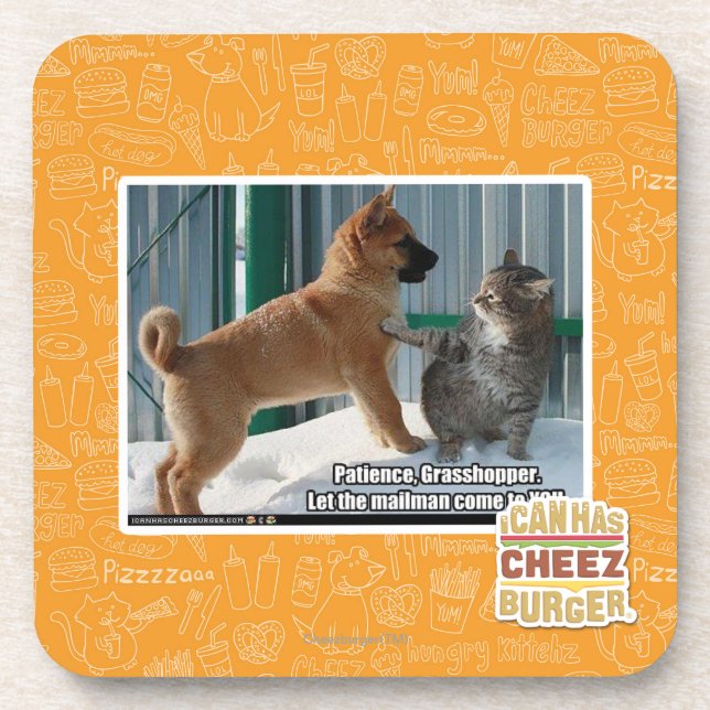 Posavasos Paciencia, saltamontes (Frente)