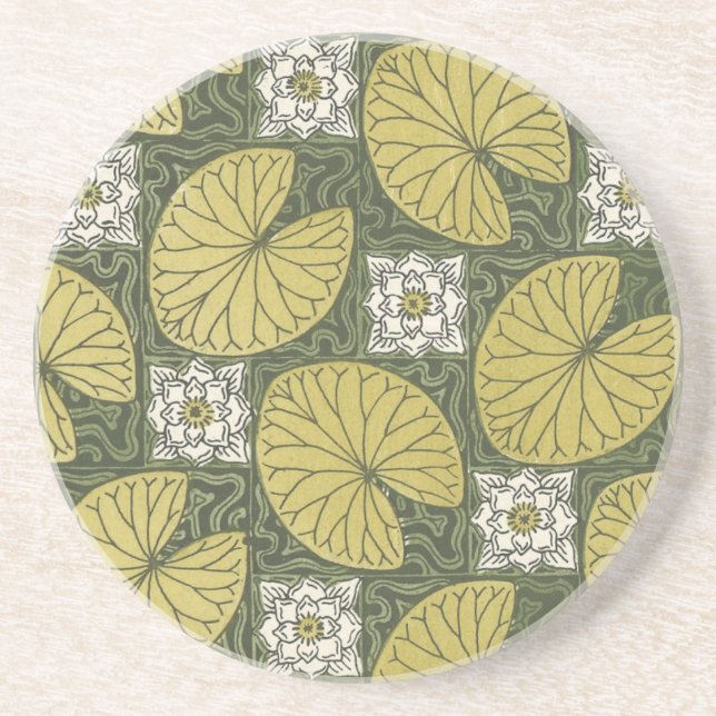 Posavasos Pad de Lily 78 de Art Nouveau (Frente)