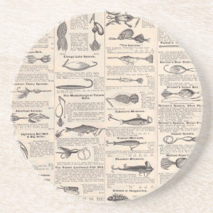 Posavasos Página de catálogo de señuelos de pesca antiguos I