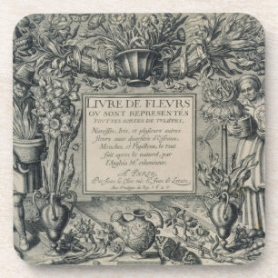 Posavasos Página de título de "DES Fleurs del Livre" por