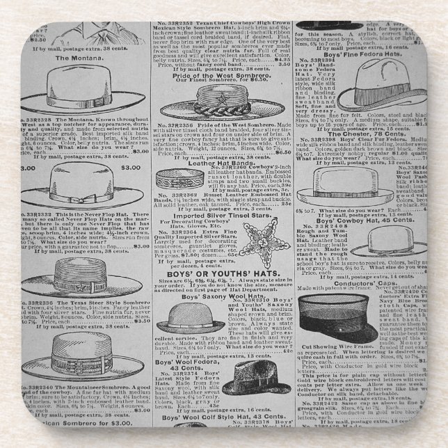 Posavasos Páginas de Sears, Roebuck de Chicago, catálogo de (Frente)