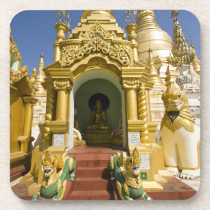 Posavasos Pagoda Shwedagon (Paya), gran sitio de templo que