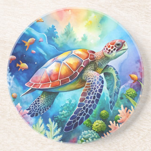 Posavasos Painted Sea Turtle  (Frente)