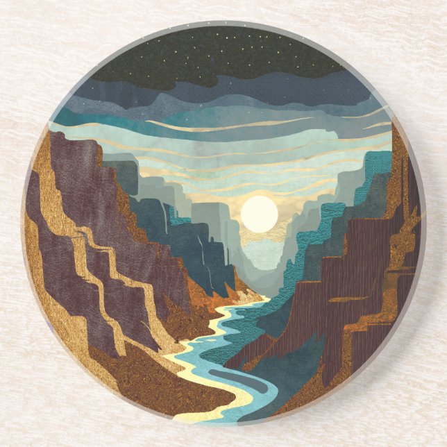 Posavasos Paisaje Canyon Sunset (Frente)