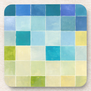 Posavasos Paisaje con plazas Pixilares Multicolores
