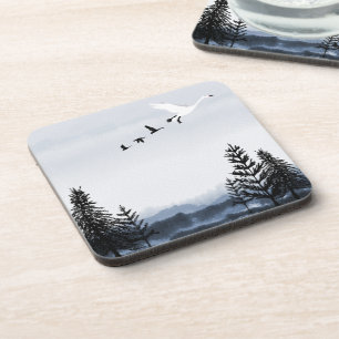 Posavasos Paisaje de invierno surrealista