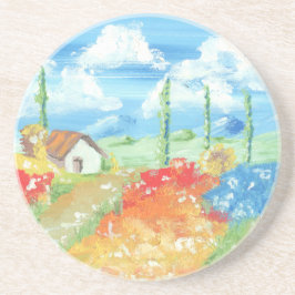 Posavasos Paisaje de la inmensidad de Toscana