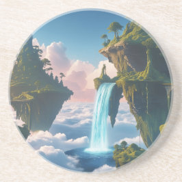 Posavasos Paisaje de montañas flotantes