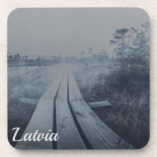 Posavasos Paisaje de oscilación de niebla