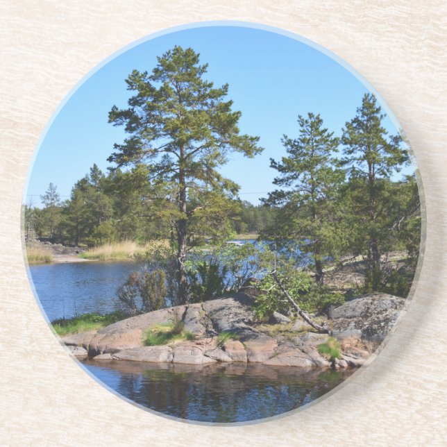 Posavasos Paisaje de Suecia (Frente)