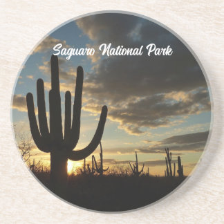 Posavasos Paisaje del desierto de Saguaro Sunset II Arizona