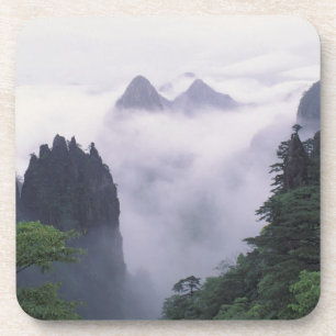 Posavasos Paisaje del monte Huangshan (Montaña Amarilla) en