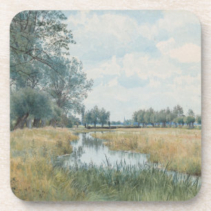 Posavasos Paisaje del río cerca de St. Ives, Huntingdonshire