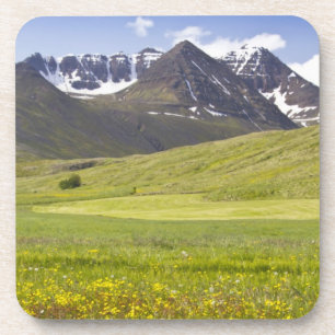 Posavasos Paisaje escénico del valle de Svarfadardalur