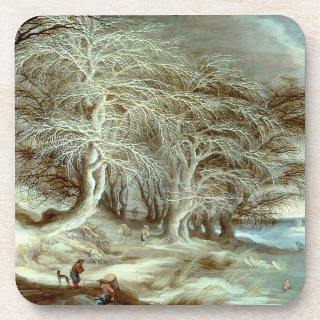 Posavasos Paisaje invernal Gijsbrecht Leytens (Frente)