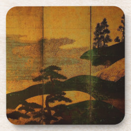 Posavasos Paisaje japonés estilo asiático para tomar copas