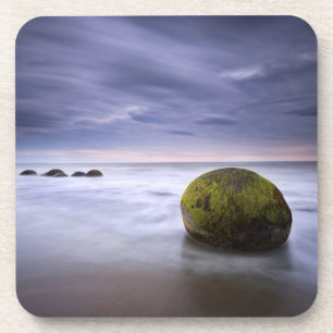 Posavasos Paisaje marino de la salida del sol de los cantos