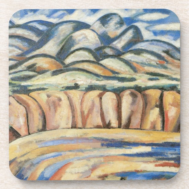 Posavasos Paisaje, Nuevo México por Marsden Hartley, Bella A (Frente)