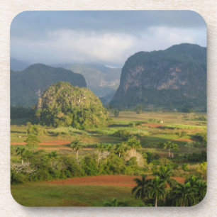 Posavasos Paisaje panorámico del valle, Cuba