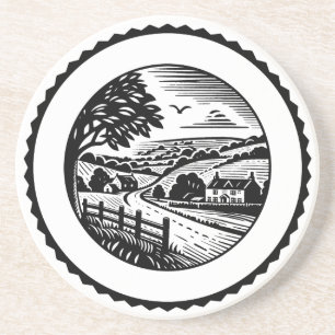Posavasos Paisaje rural 01