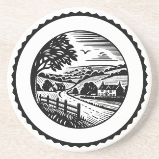 Posavasos Paisaje rural 01