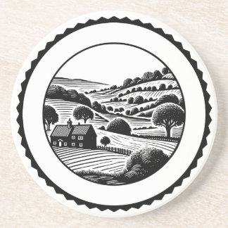 Posavasos Paisaje rural 06