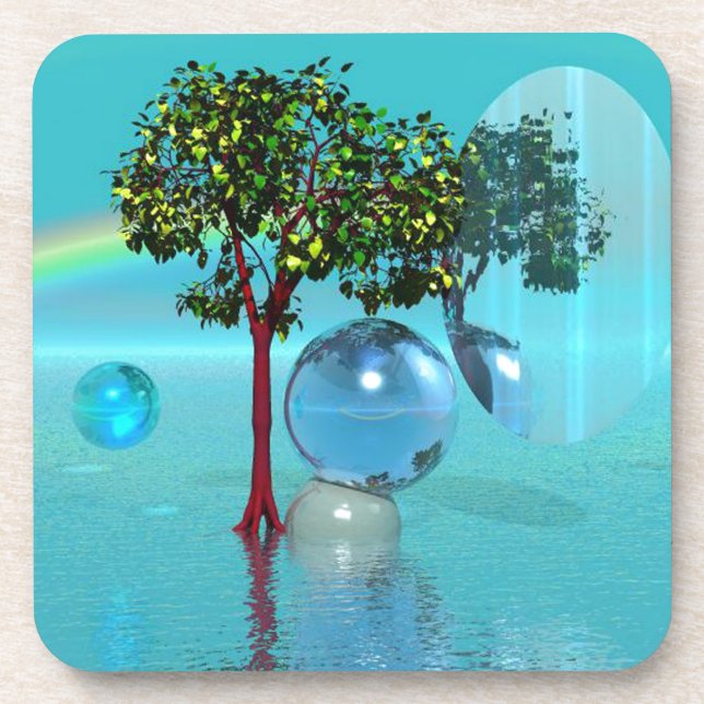 Posavasos Paisaje surrealista (Frente)