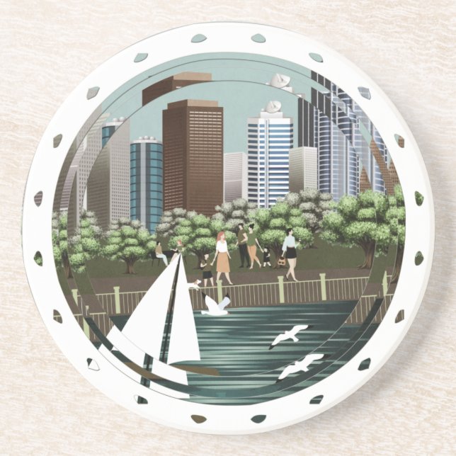 Posavasos Paisaje urbano (Frente)