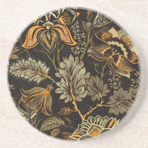Posavasos Paisley floral india, patrón étnico sin fisuras.